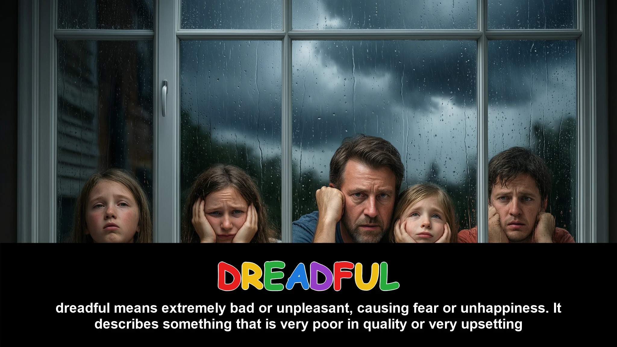 English Illustration for dreadful
